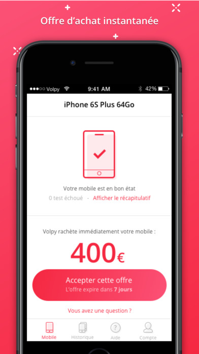 L'application Volpy rachète et recycle votre smartphone en toute simplicité 47 screen696x696 2 1