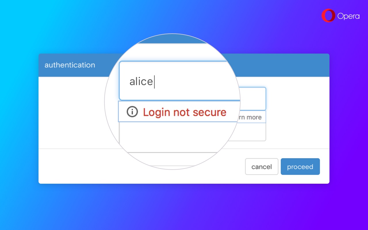 Opera 45 : « Reborn » repense complètement le navigateur 48 Credit Card autofill