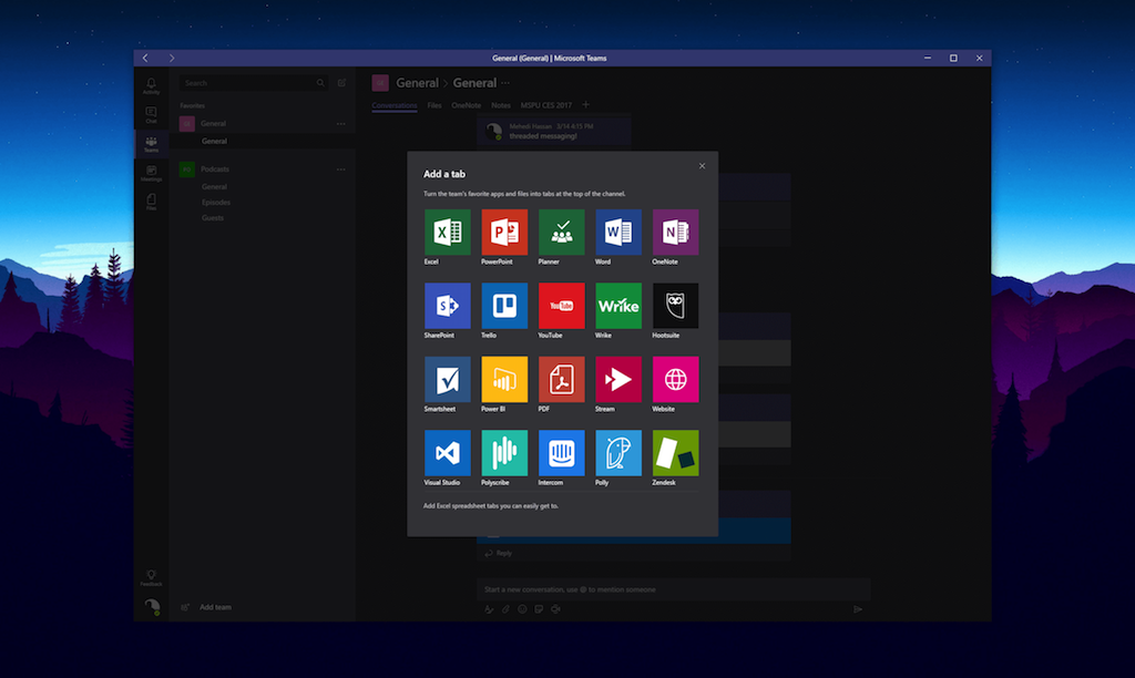 Build 2017 : les développeurs peuvent publier leurs applications Microsoft Teams 50 microsoft teams