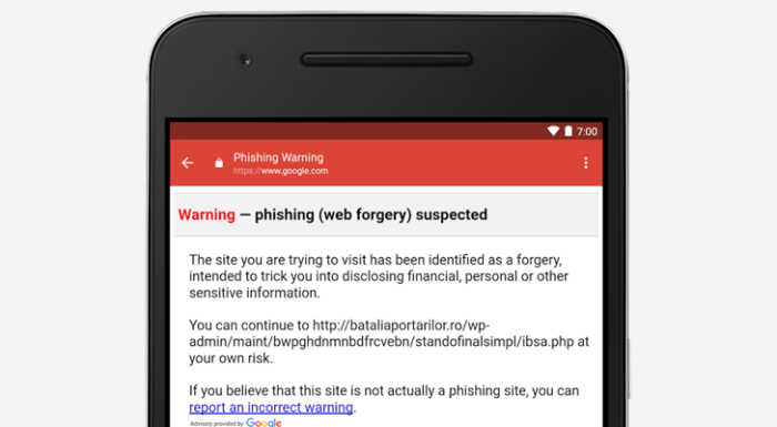 Gmail pour Android s’est amélioré pour éviter le phishing