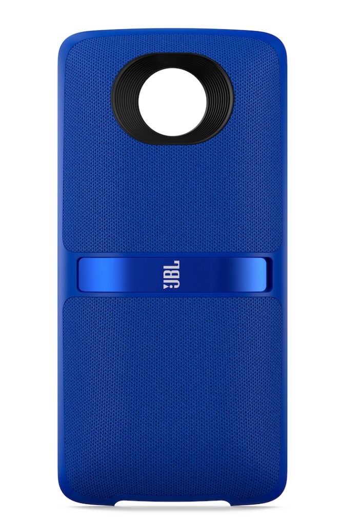 Motorola annonce le Moto Z² Play et ses nouveaux Moto Mods 60 JBL SoundBoost 2 Blue