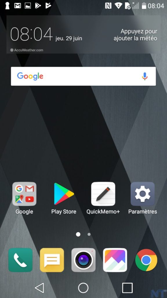 Test du LG K10 (2017) : un smartphone convaincant à 150 euros 33 LG K10 screen 19