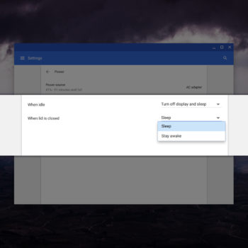 chromebooks parametres alimentation