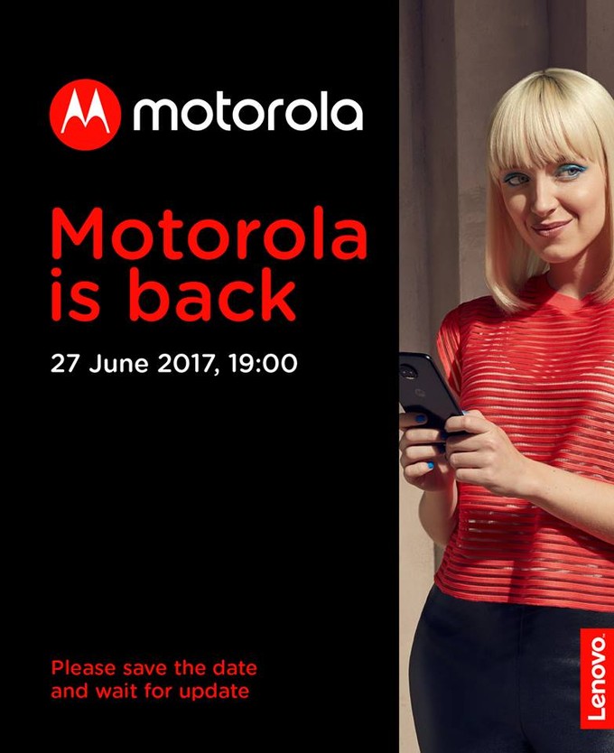 motorola envoie invitations annonce moto z2 le 27 juin 1
