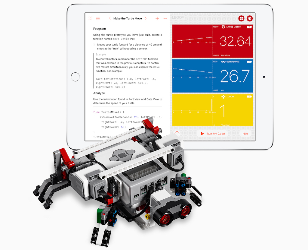 Swift Playgrounds permet de contrôler les robots LEGO, les drones de Parrot ou les Sphero 50 swift playgrounds ipad lego ev3 mindstorm