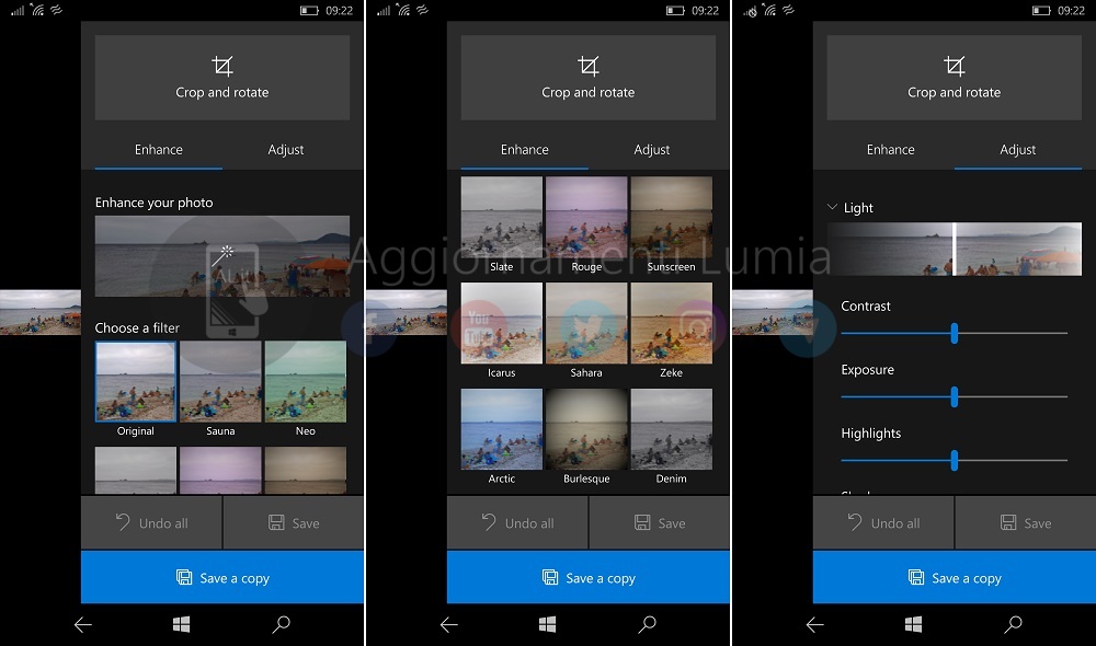 Windows 10 Mobile : cette fuite révèle une nouvelle application Photos 52 Modifiche 1