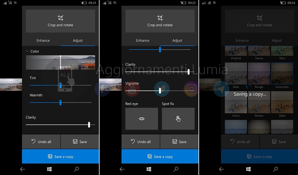 Windows 10 Mobile : cette fuite révèle une nouvelle application Photos 53 Modifiche 2