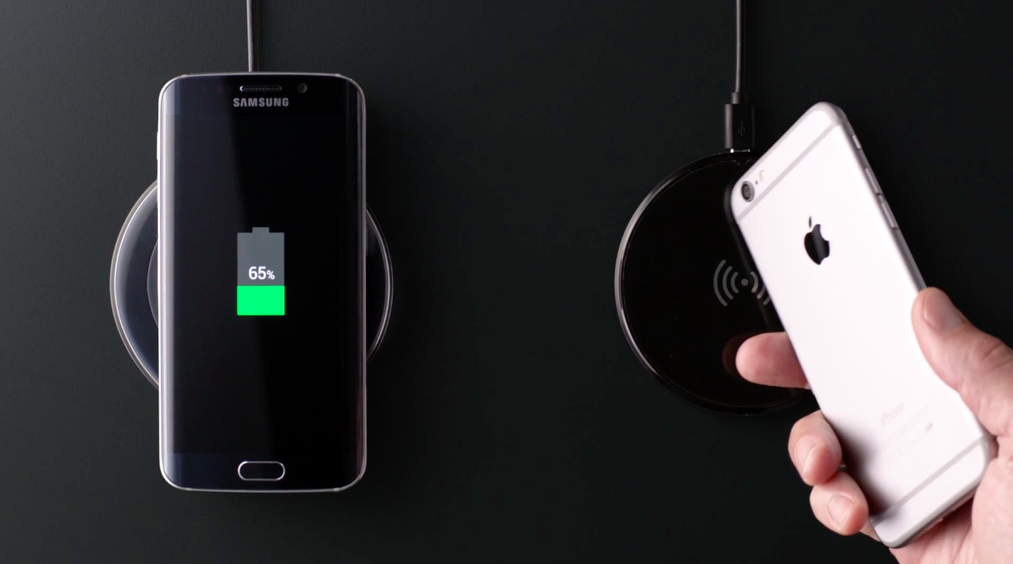 Samsung ad Galaxy S6 vs iPhone 6 wireless charging