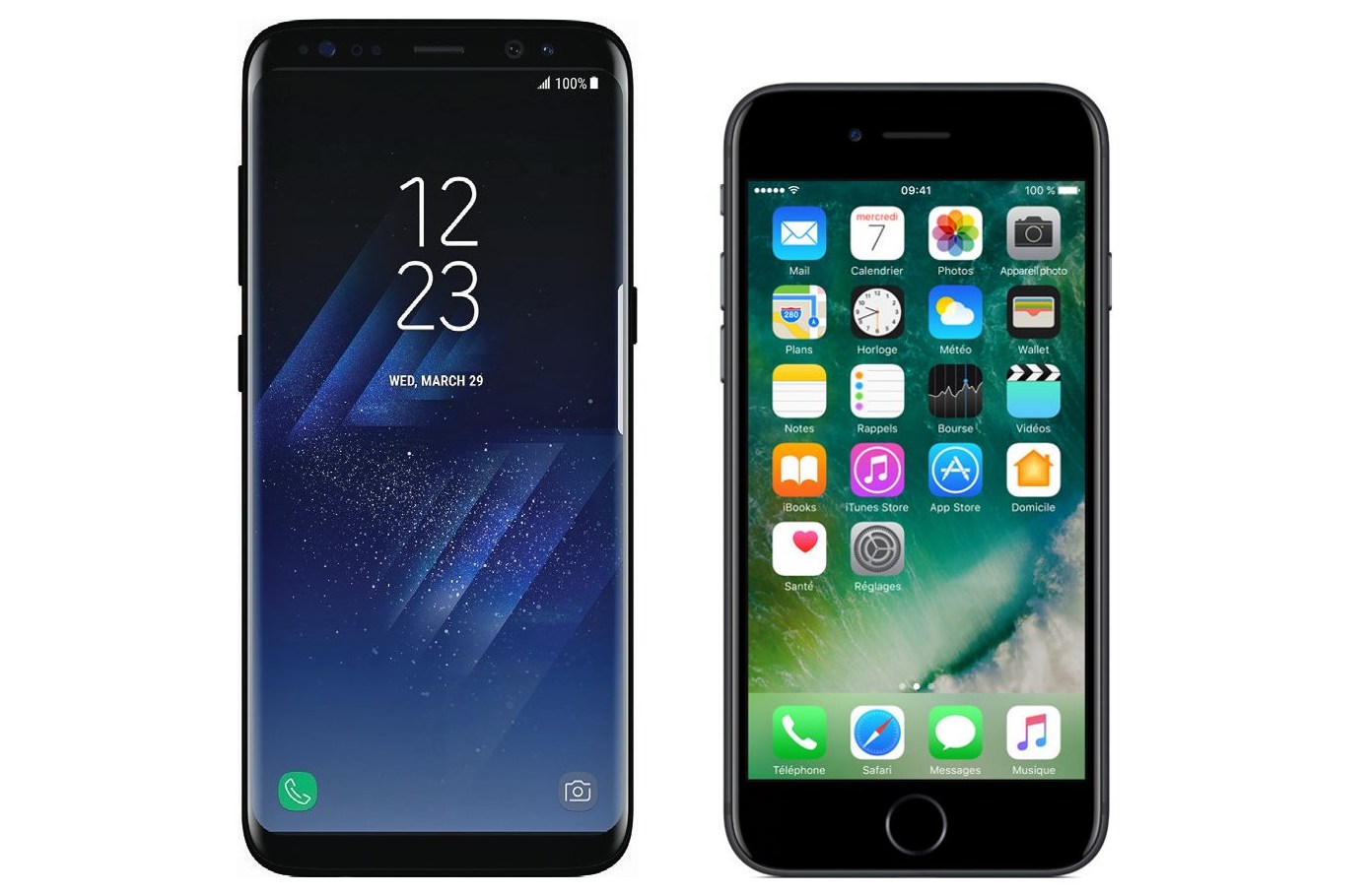 galaxy s8 vs iphone 7