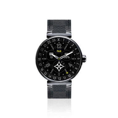 louis vuitton tambour horizon black 42 jewellery and timepieces QAAA26 PM2 Front view