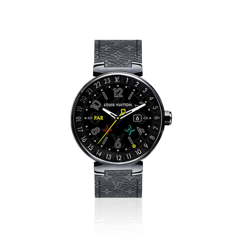 Voici la smartwatch Tambour Horizon de Louis Vuitton à 2 450 dollars 54 louis vuitton tambour horizon black 42 jewellery and timepieces QAAA27 PM2 Front view