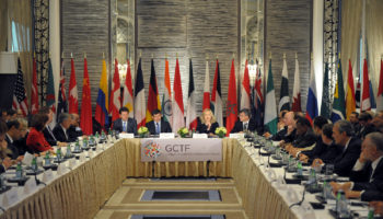 secretary clinton and turkish foreign minister davutoglu co host the official launch of the global counterterrorism forum 1