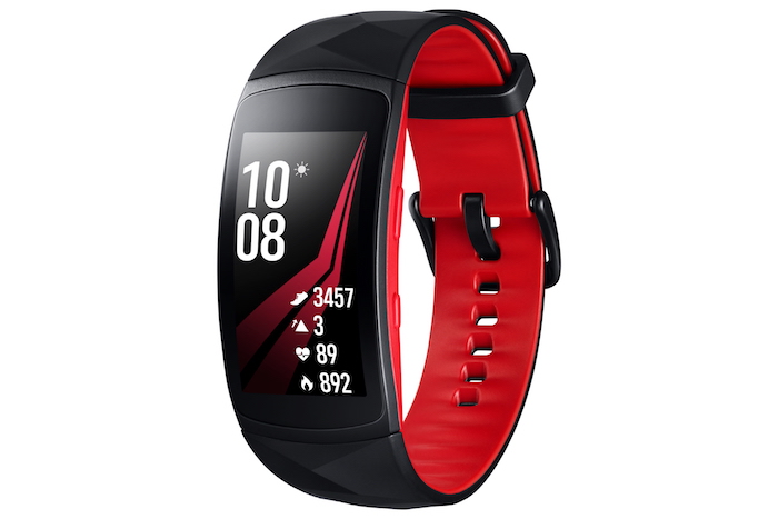 IFA 2017 : le bracelet Gear Fit 2 Pro permet d'écouter Spotify hors ligne 52 07 Gear Fit2 Pro Red Front