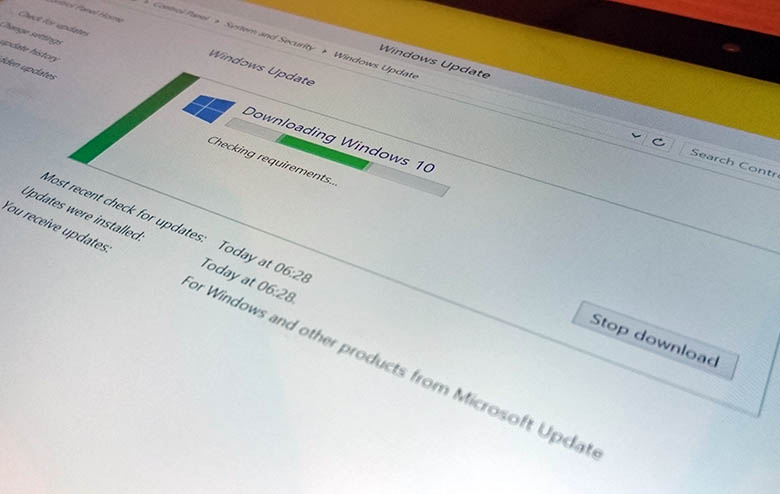 Force Windows 10 update