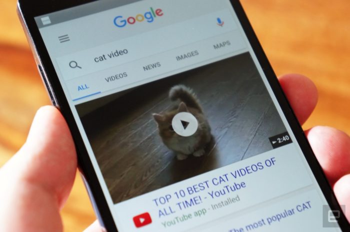 Google présente des aperçus de 6 secondes sur les recherches de vidéos