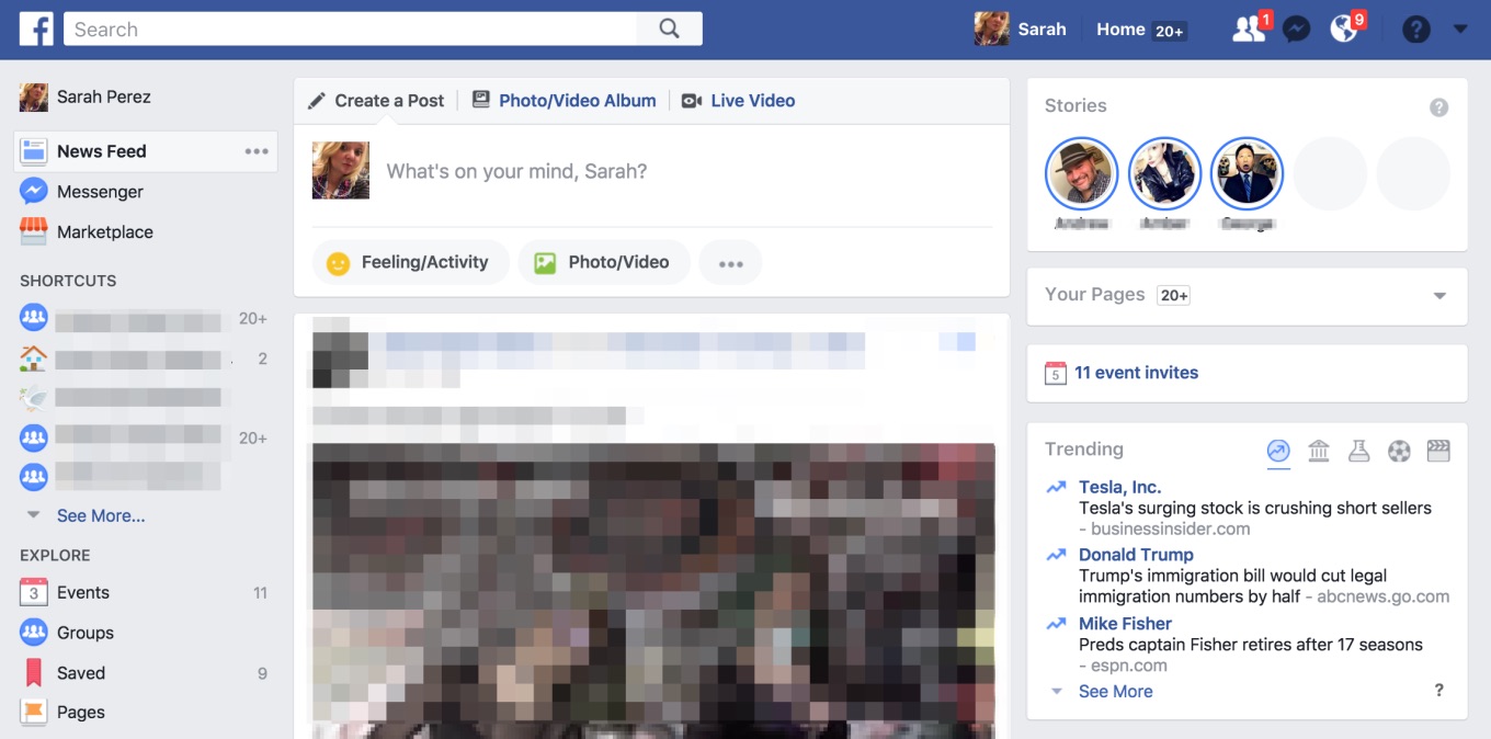 facebook stories desktop