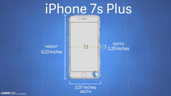 iphone 7s et 7s plus les dimensions et la coque en verre se confirment 1