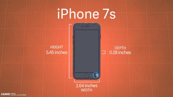 iphone 7s et 7s plus les dimensions et la coque en verre se confirment 2