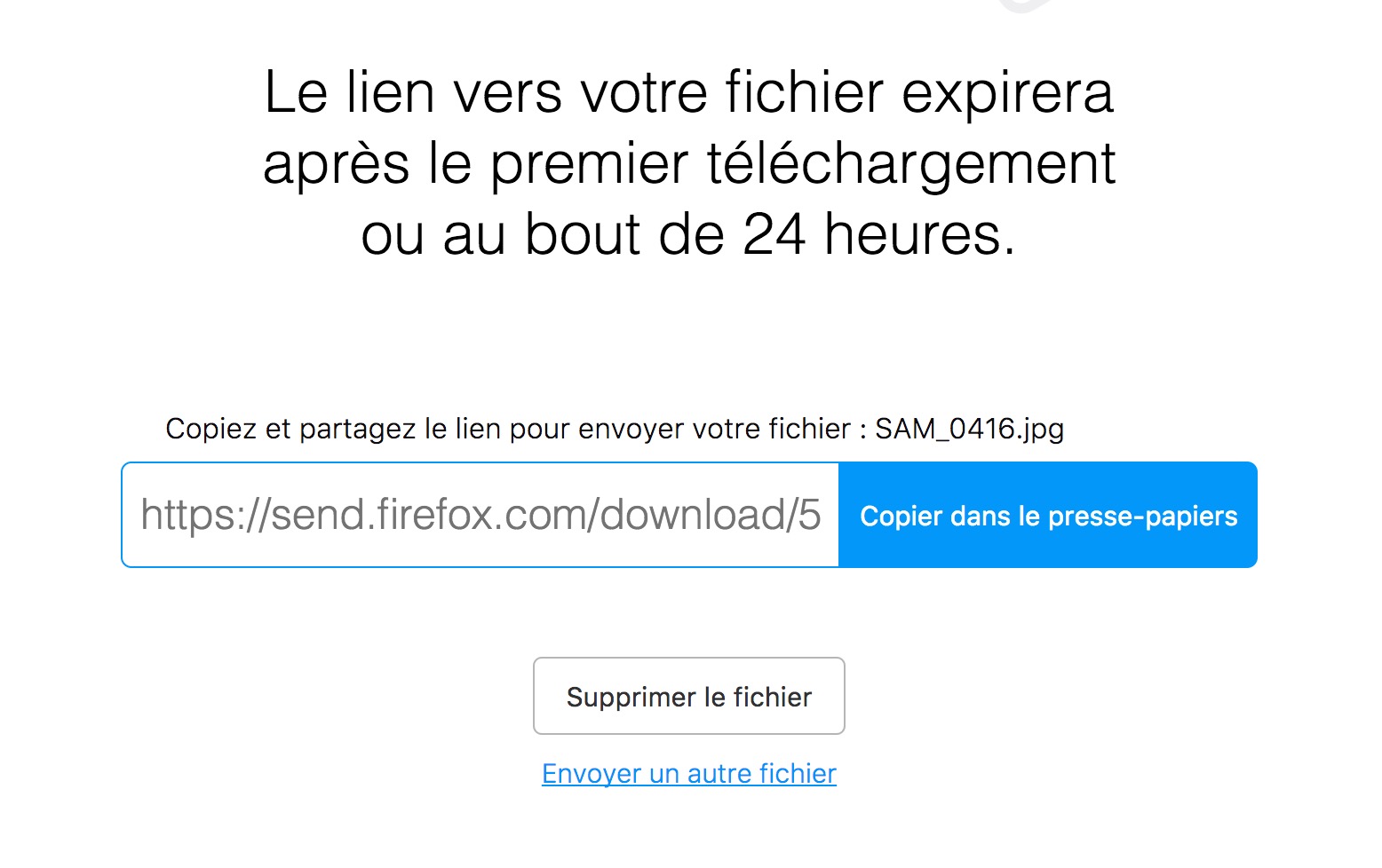 mozilla send permet envoyer fichiers ephemeres 3