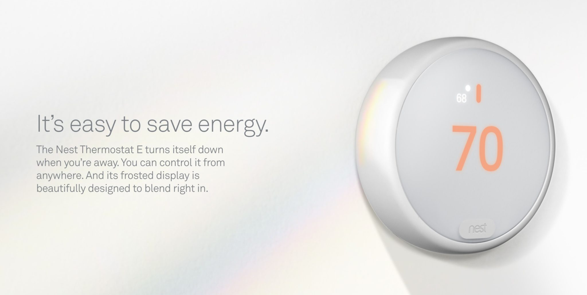 Le nouveau Thermostat E de Nest est beaucoup plus abordable