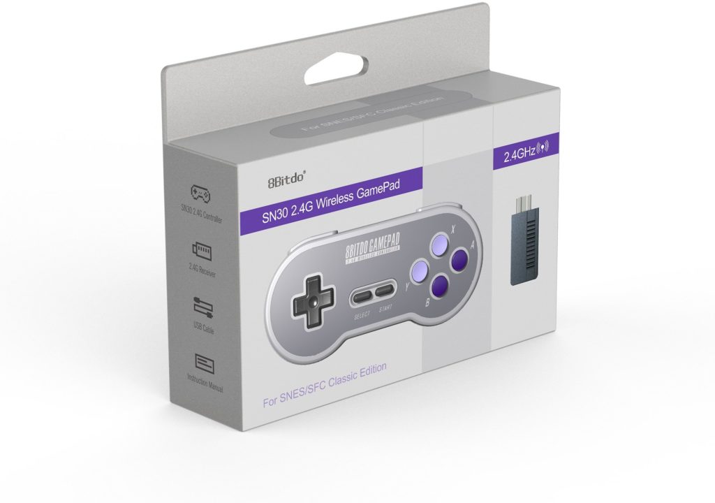 SNES Classic Edition jouable sans fil avec la manette SN30 de 8bitdo 47 71MuVjA9qUL. AC