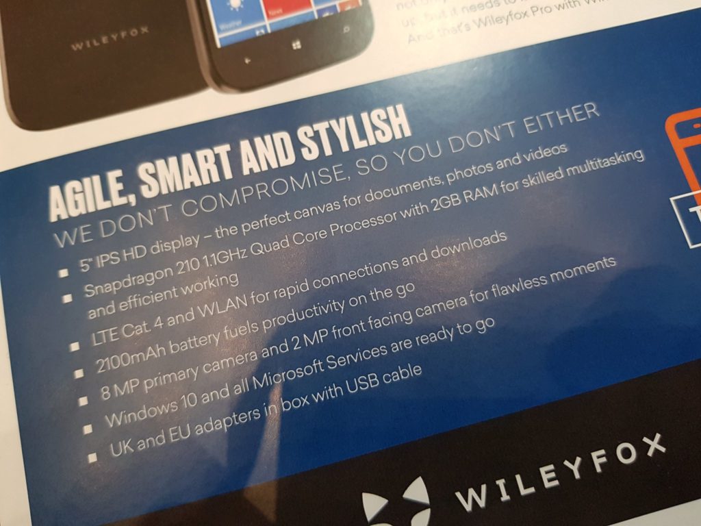 IFA 2017 : Wileyfox a créé un smartphone sous Windows 10 Mobile 52 DIkkHpHXcAEl xP