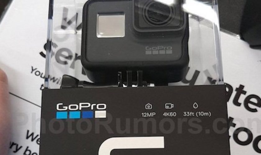 La GoPro HERO6 Black pourrait enregistrer du 4K à 60 fps 69 GoPro HERO 6 Black camera 1