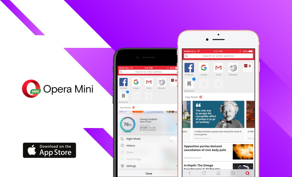 Opera lance une nouvelle version de Opera Mini prévue pour ...