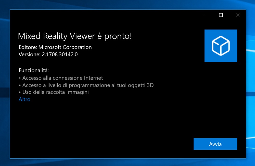 Mixed Reality Viewer la future visionneuse de réalité mixte de Windows 10
