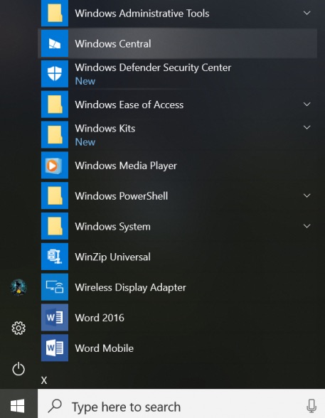 La build 17004 de Windows 10 affiche un nouveau look du menu Démarrer 50 f37192d304496b962f02f0e02866582d