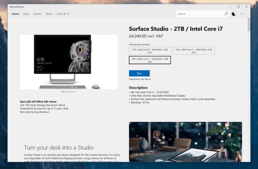Vous pourrez bientôt acheter une Surface Pro ou Xbox directement dans Windows 10 53 microsoft store 6