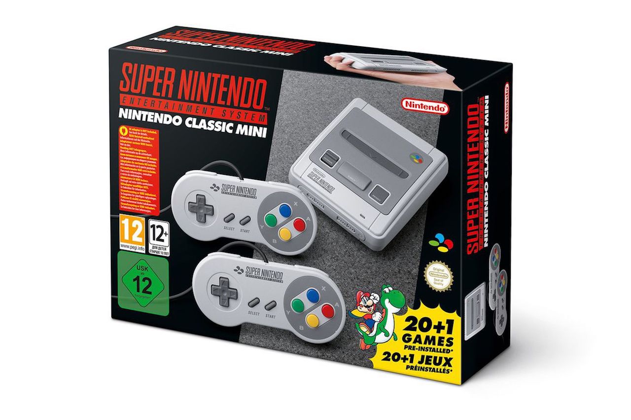 snes classic mini uk box art