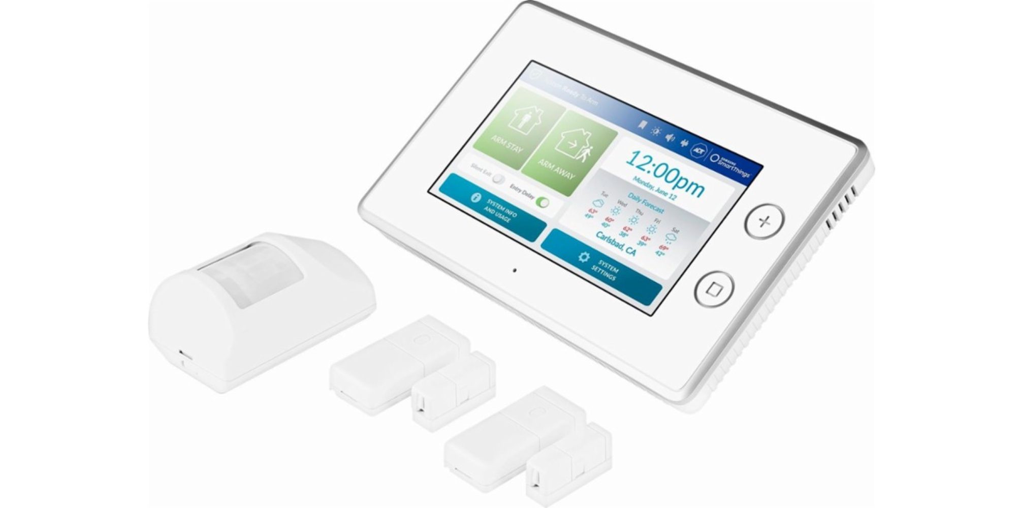 Le système de sécurité ADT de Samsung est également un hub SmartThings 50 adt home security starter kit 1