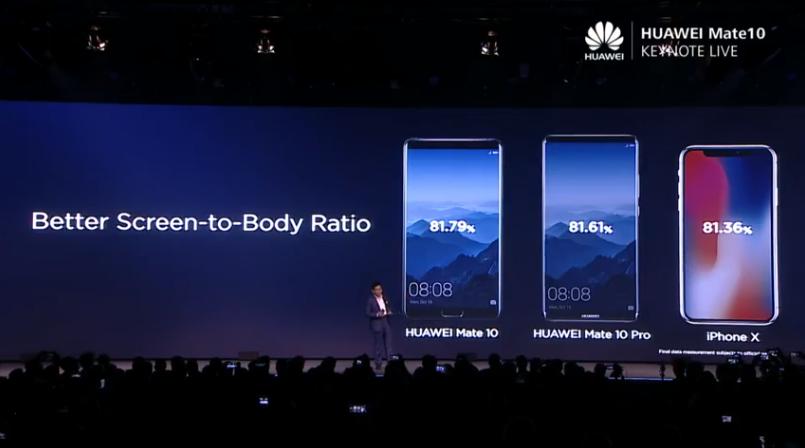 huawei se moque iphone x galaxy s8 pour lancement mate 10 2