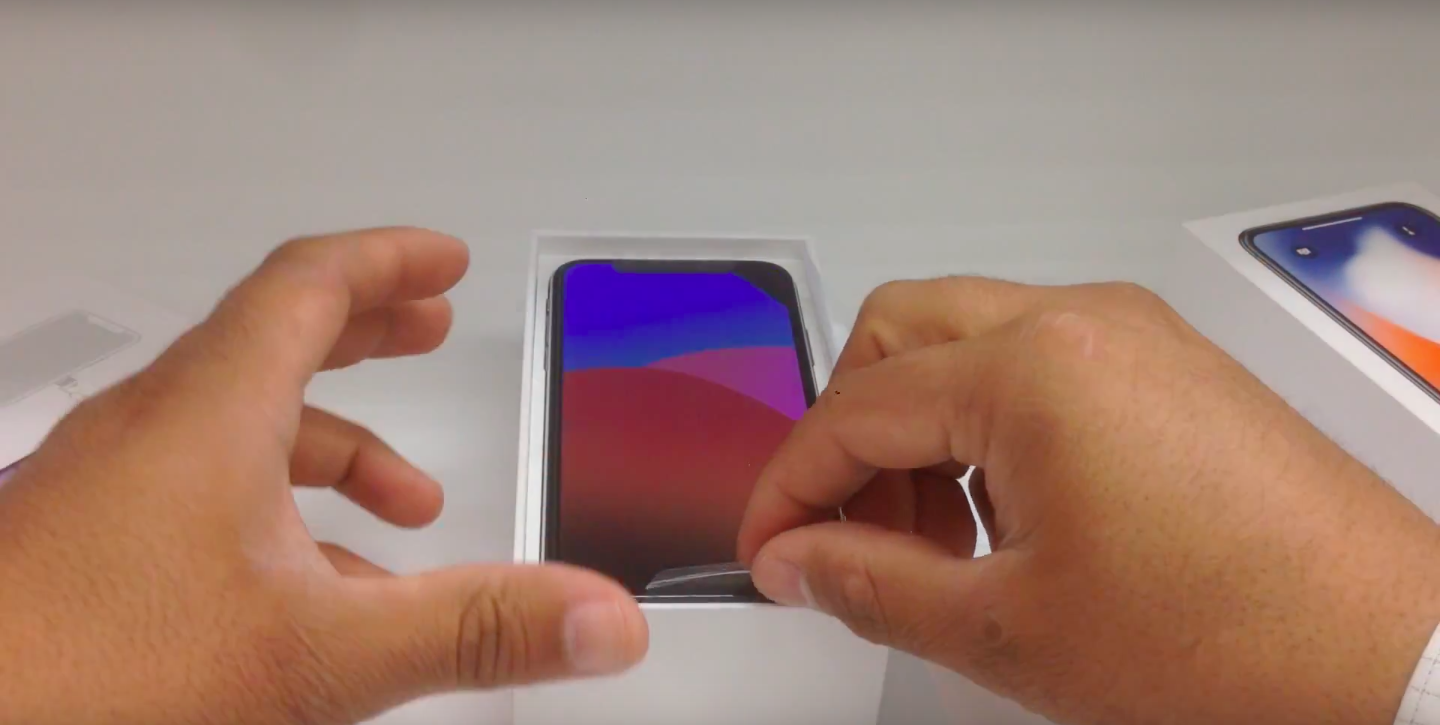iPhone X unboxing video