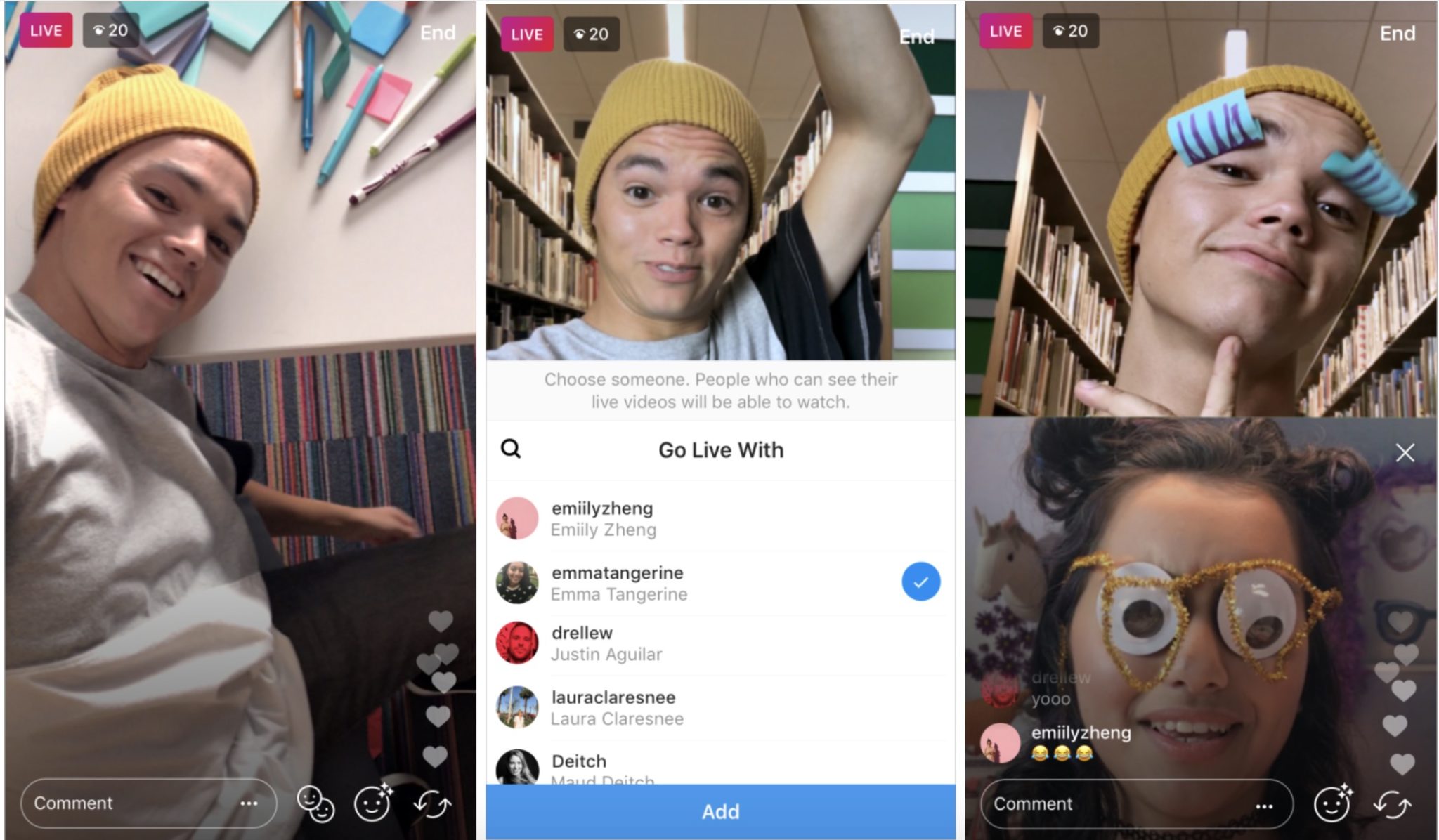 instagram permet partager videos direct ecran partage 1