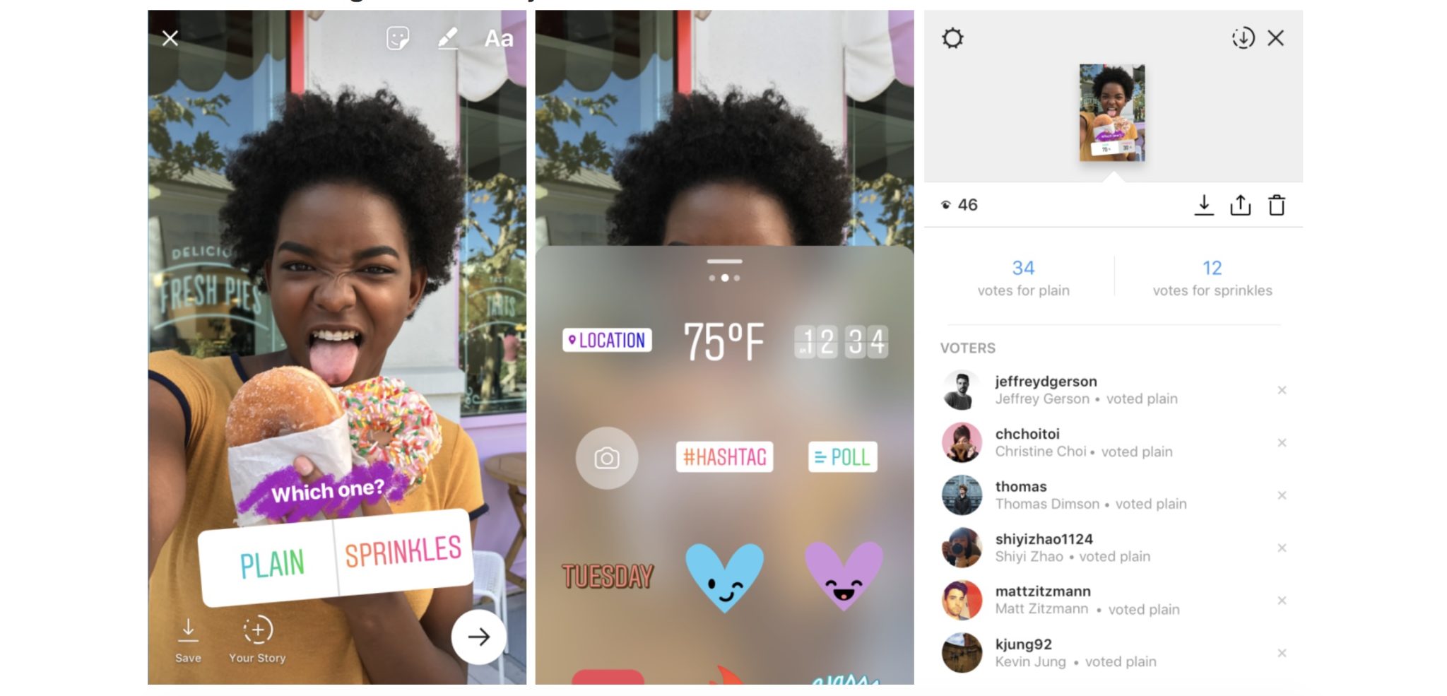 instagram stories permet faire sondage aupres vos amis