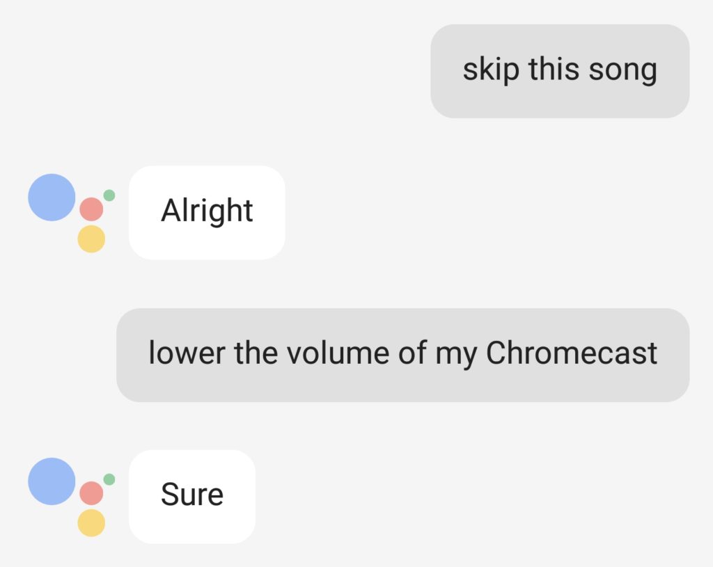 Google Assistant dispose de fonctionnalités Chromecast sans le Home 43 nexus2cee phone assistant music chromecast controls