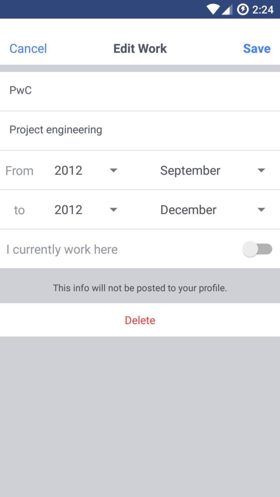 Bientôt votre CV sur Facebook ? Une fonctionnalité est en cours de test 53 resume fb 3