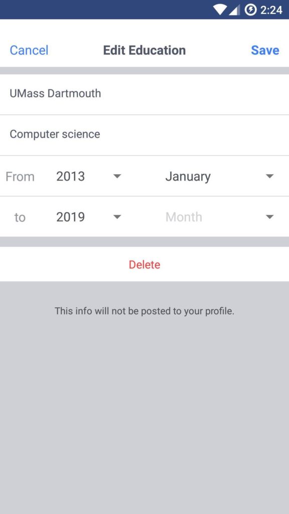 Bientôt votre CV sur Facebook ? Une fonctionnalité est en cours de test 54 resume fb 4