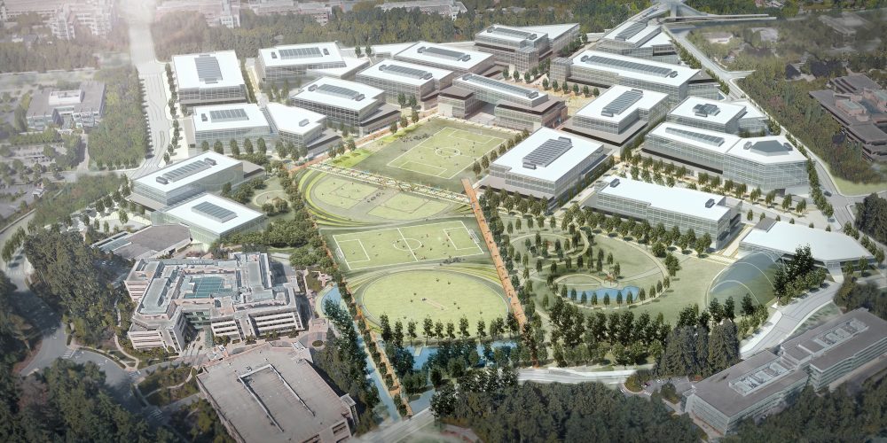 Microsoft dévoile un nouveau campus à Redmond avec 18 nouveaux bâtiments