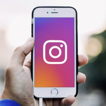 Instagram on phone