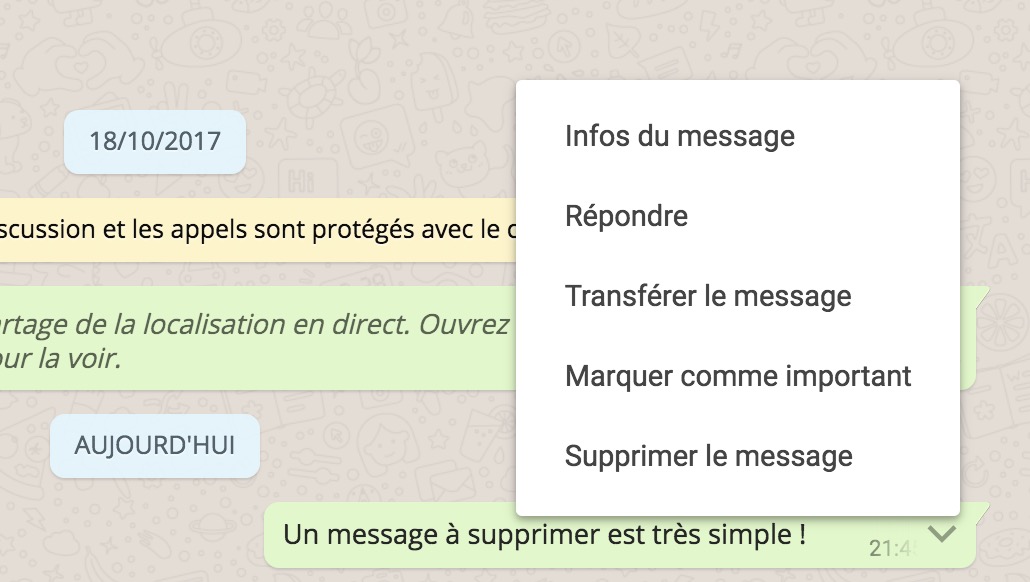 comment effacer message envoye whatsapp 1