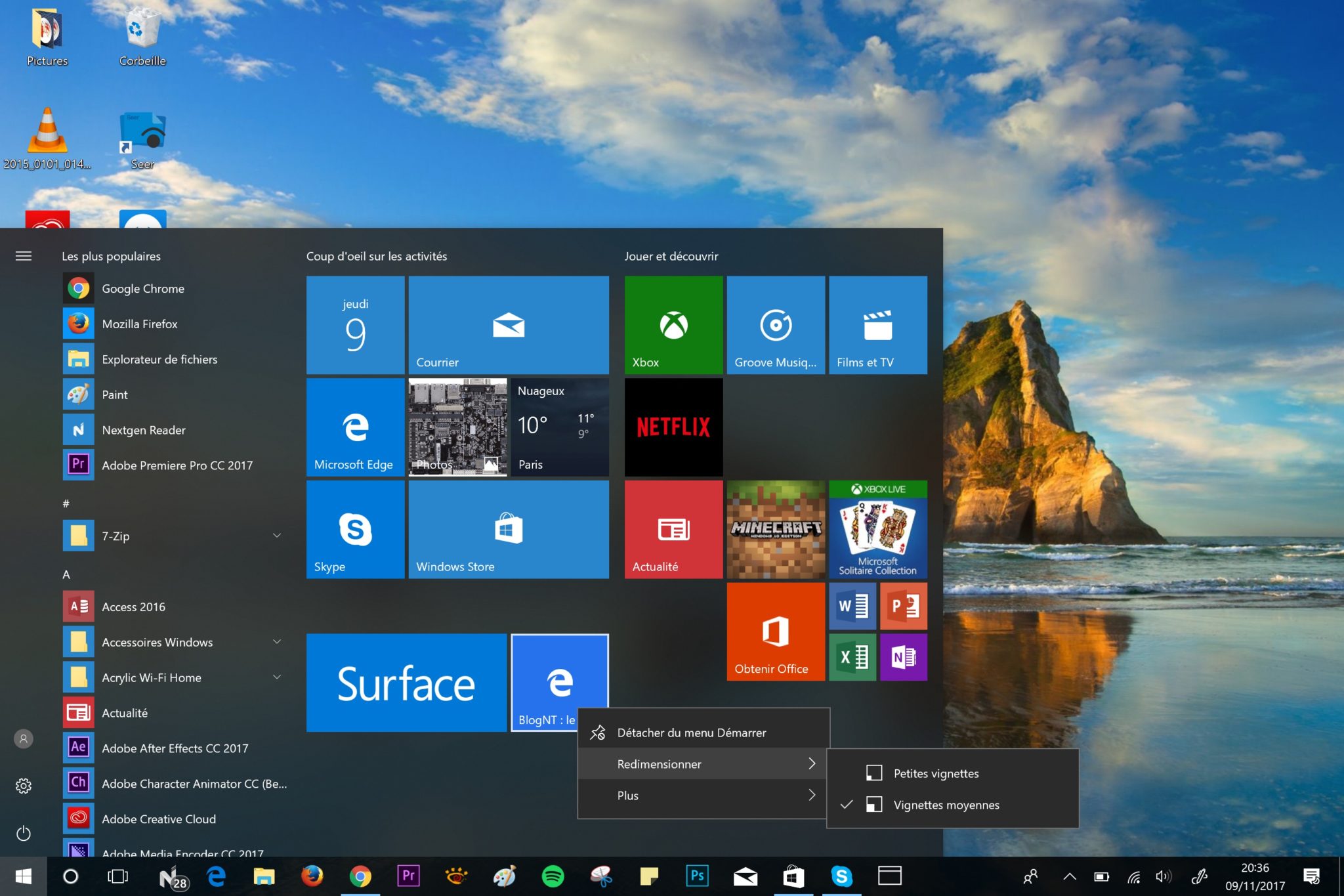 comment epingler sites web menu demarrer windows 10 2