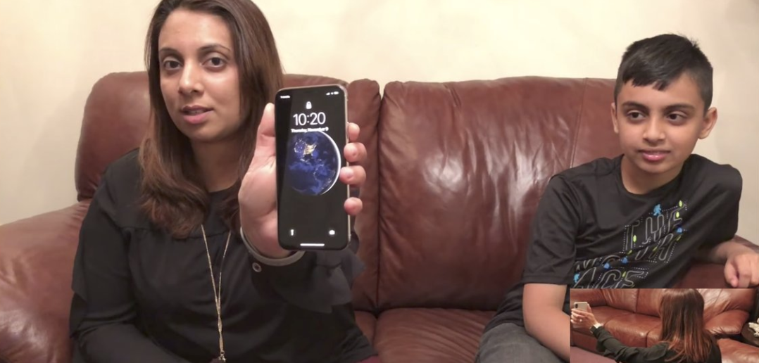 enfant 10 ans face ID apple iphone x