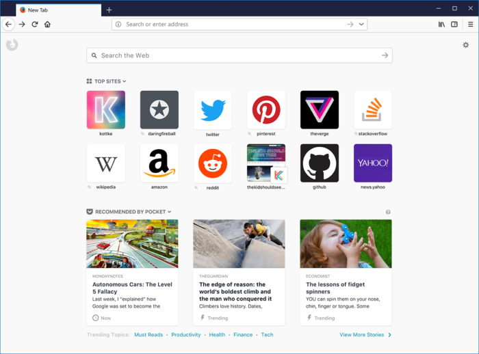 Firefox 57 Quantum veut défier et challenger Google Chrome