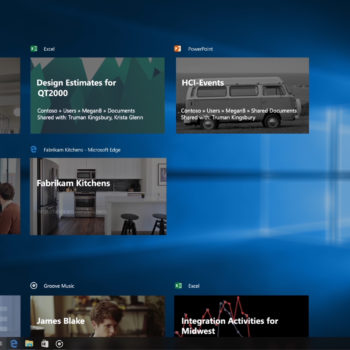 windows 10 timeline