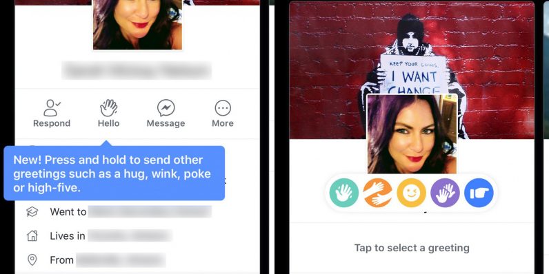 Le poke de Facebook pourrait-il faire une réapparition ? 50 Greetings hed