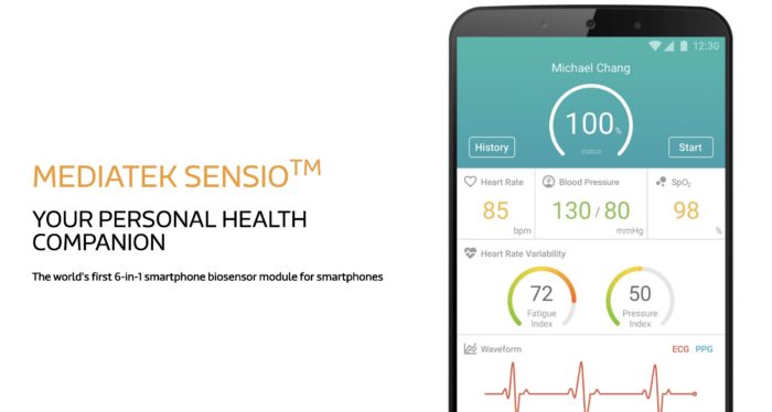 Le module MediaTek Sensio va suivre les données de santé avec un smartphone