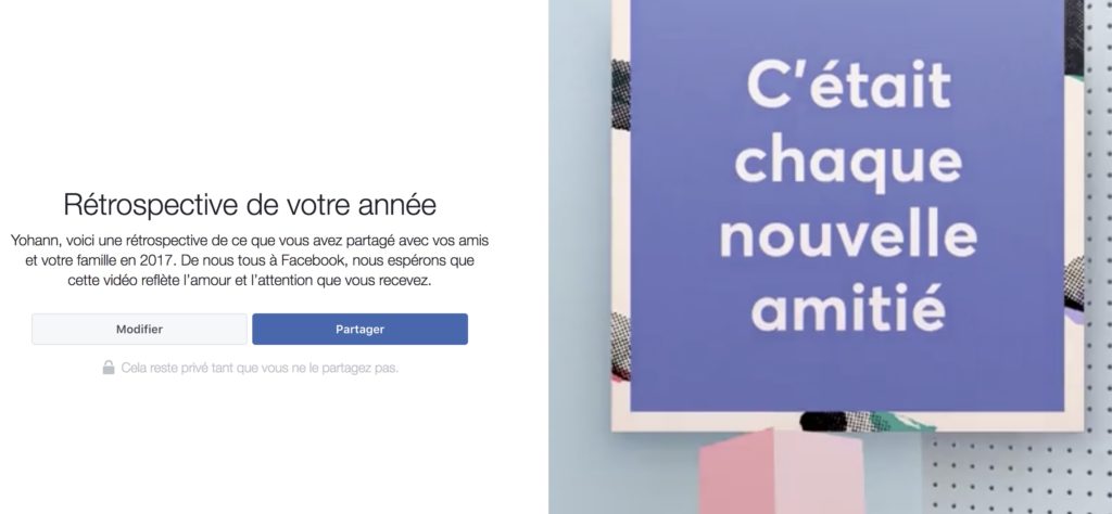 Comment créer la rétrospective de votre année 2017 de Facebook